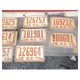 COLLECTION NUMEROUS MOTORCYCLE TAGS