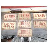 COLLECTION NUMEROUS MOTORCYCLE TAGS