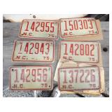 COLLECTION NUMEROUS MOTORCYCLE TAGS