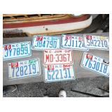 COLLECTION NUMEROUS MOTORCYCLE TAGS