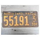 3 TON NC LIC. TAG