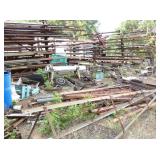 VARIOUS STACKS OF METAL/IRON