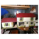 EARLY TIN LITHO DOLL HOUSE