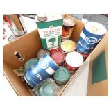 VARIOUS ADVERTISING CANS