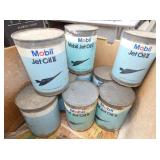 MOBIL JET OIL CANS