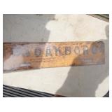 RARE 1958 OAKBORO LIC. TAG