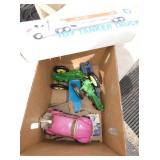 TOY TRACTORS, CARS, ETC
