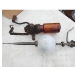 COFFEE GRINDER, LIGHTING ROD