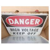 DANGER HIGH VOLTAGE SIGN
