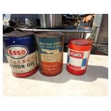 VARIOUS EARLY OIL CANS