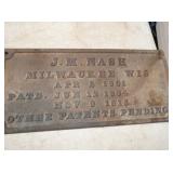 EMB. NASH WALL PLAQUE