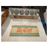 COKE CARRIER, SKY CHIEF PUMP GLASS