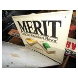 MERIT TOBACCO SIGN
