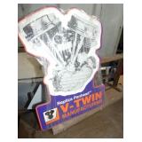 V TWIN DEALER SIGN
