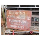 RUSHING APPLIANCES OAKBORO NC SIGN
