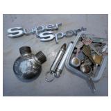 SUPER SPORT EMBLEMS, KEYS ETC