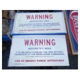 WARNING SIGNS
