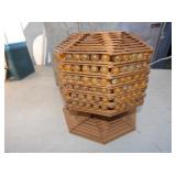 TRAMP ART LAMP W/ SHADE