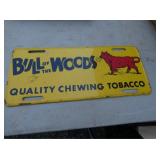 BULL WOODS CHEWING TOB. PLATE