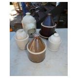 EARLY STONEWARE CHICKEN WATERERS