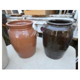 VARIOUS STONEWARE CHURNS,JARS