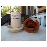 EARLY STONEWARE CHICKEN WATERERS