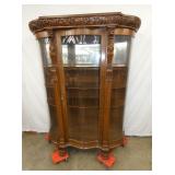 ORNATE OAK CHINA CLOSET