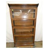 OAK 4 STACK LAWYERS BOOKCASE
