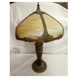 SLAG GLASS PARLOR LAMP