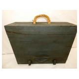 WOODEN ICE FISHING BOX