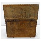 VIEW 5 CLOSEUP DETAILED WOODEN BOX