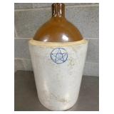 5G. STONEWARE JUG W/ STAR