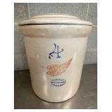 4G. RED WING JAR W/ LID