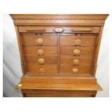 VIEW 5 CLOSEUP OAK FILE DRAWER TOP