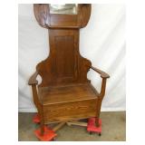 VIEW 3 BASE OAK HALL SEAT