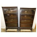 LUNDSTROM STACKING MAH. BOOKCASES