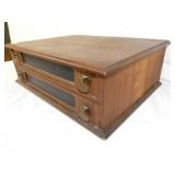 VIEW 3 WALNUT SPOOL CABINET