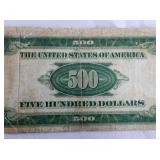 VIEW 5 1935A $500 BILL