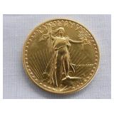 1/2OZ GOLD $25 1986 ROMAN NUMERALS 