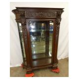 MAH. CURVED GLASS HORNER CHINA