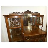 VIEW 2 CLOSEUP LEADED GLASS TOP