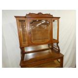 VIEW 2 CLOSEUP ORNATE BEVELED GLASS TOP