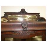 VIEW 5 CARVED LION HEADS