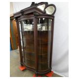 VIEW 8 RIGHTSIDE OAK CHINA CLOSET