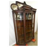 VIEW 9 LEFT SIDE OAK CHINA CLOSET