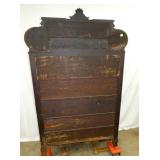 VIEW 11 ORIG. BACK OAK CHINA CLOSET