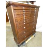 VIEW 6 CLOSEUP MAH. DENTAL CABINET