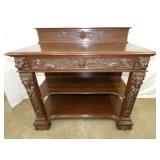 HORNER SIDE SERVER HEAVILY CARVED