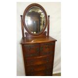 VIEW 2 CLOSEUP ORIG. FINISH, BEV. MIRROR