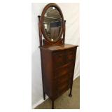 VIEW 5 LEFTSIDE OAK CHEST